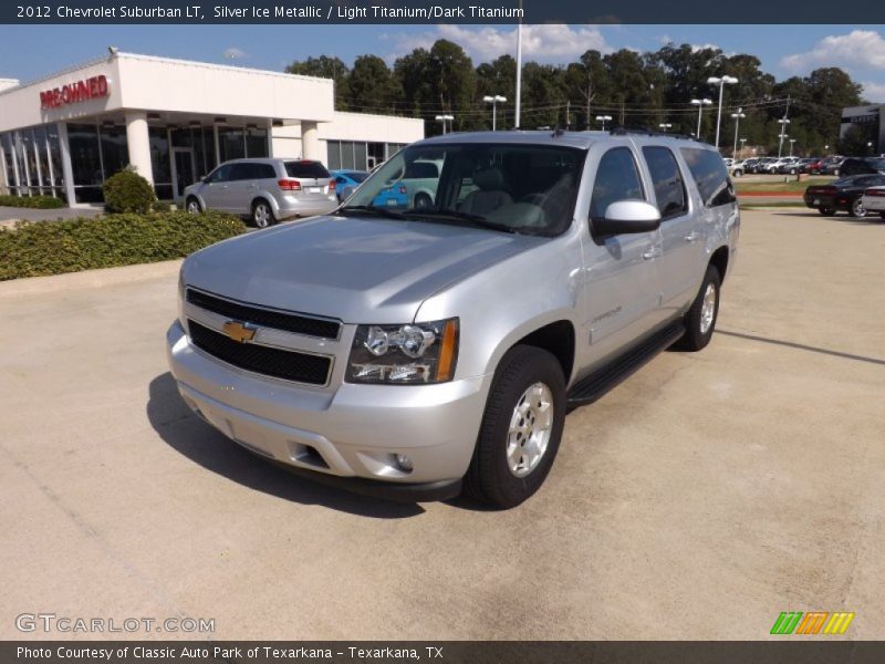 Silver Ice Metallic / Light Titanium/Dark Titanium 2012 Chevrolet Suburban LT