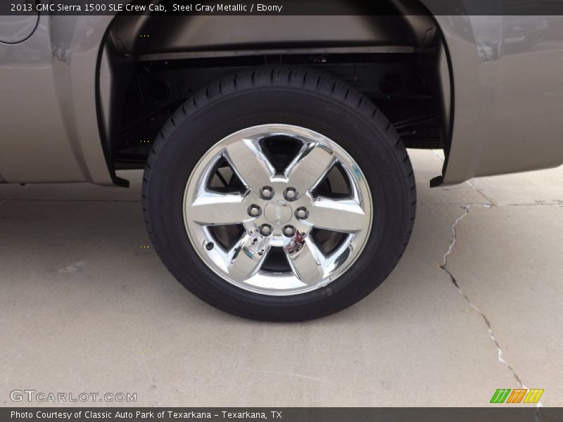 Steel Gray Metallic / Ebony 2013 GMC Sierra 1500 SLE Crew Cab