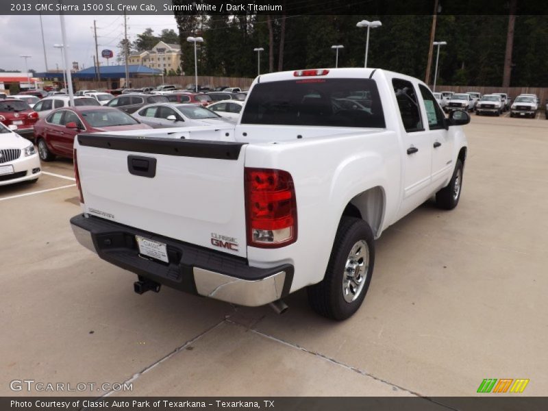 Summit White / Dark Titanium 2013 GMC Sierra 1500 SL Crew Cab