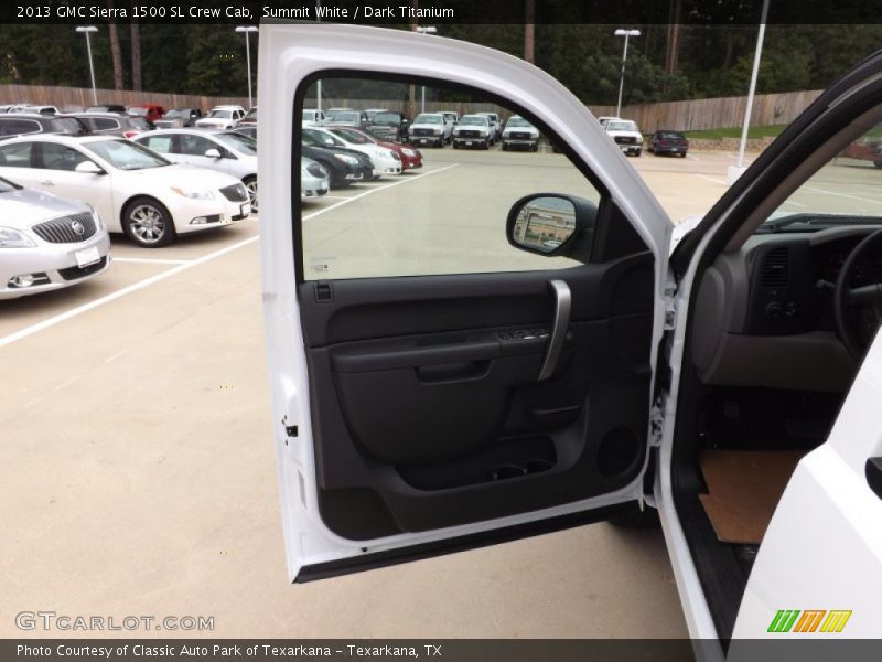 Summit White / Dark Titanium 2013 GMC Sierra 1500 SL Crew Cab