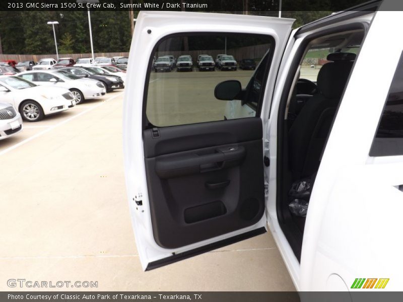 Summit White / Dark Titanium 2013 GMC Sierra 1500 SL Crew Cab