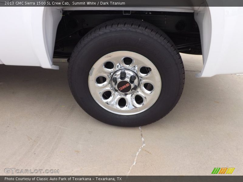 Summit White / Dark Titanium 2013 GMC Sierra 1500 SL Crew Cab