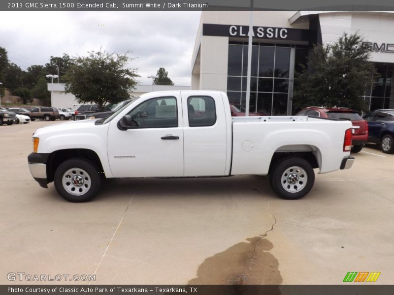 Summit White / Dark Titanium 2013 GMC Sierra 1500 Extended Cab