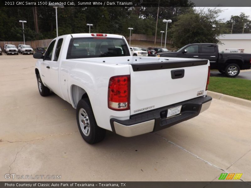 Summit White / Dark Titanium 2013 GMC Sierra 1500 Extended Cab