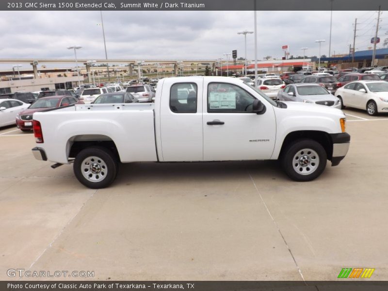 Summit White / Dark Titanium 2013 GMC Sierra 1500 Extended Cab