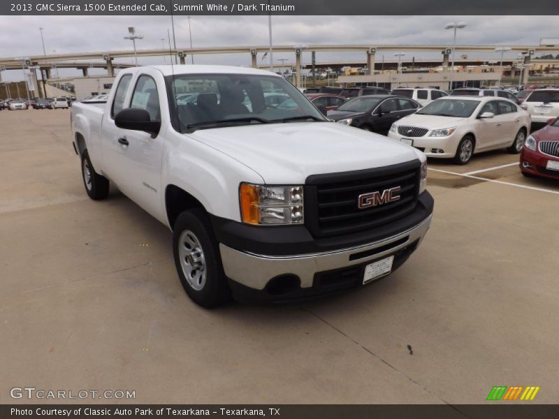 Summit White / Dark Titanium 2013 GMC Sierra 1500 Extended Cab