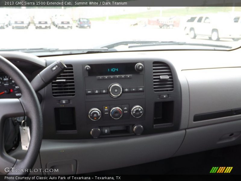 Summit White / Dark Titanium 2013 GMC Sierra 1500 Extended Cab