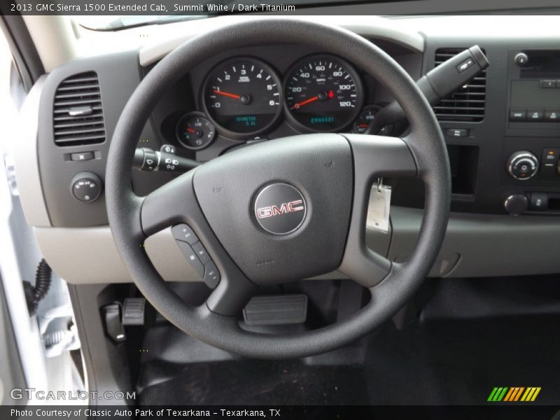 Summit White / Dark Titanium 2013 GMC Sierra 1500 Extended Cab