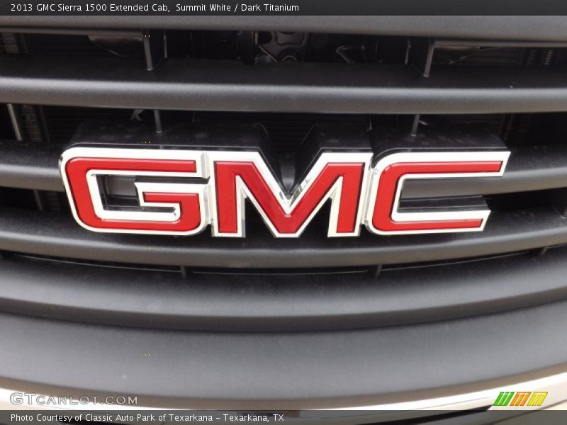 Summit White / Dark Titanium 2013 GMC Sierra 1500 Extended Cab