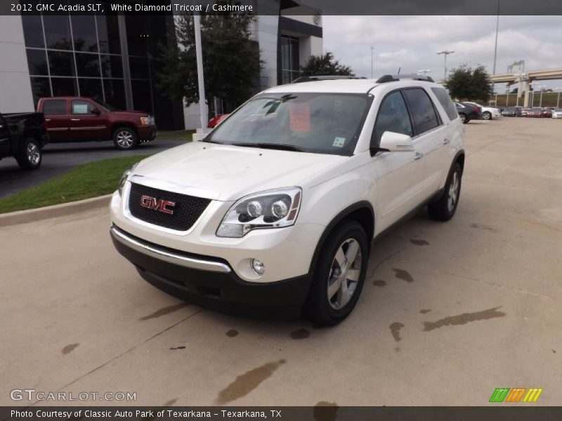 White Diamond Tricoat / Cashmere 2012 GMC Acadia SLT