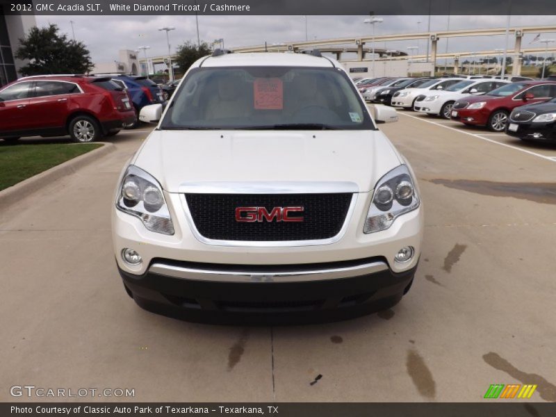 White Diamond Tricoat / Cashmere 2012 GMC Acadia SLT