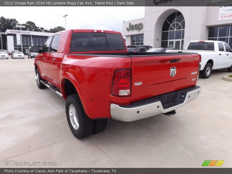 Flame Red / Dark Slate 2012 Dodge Ram 3500 HD Laramie Mega Cab 4x4