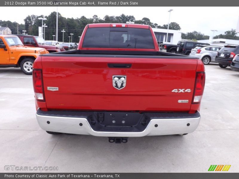 Flame Red / Dark Slate 2012 Dodge Ram 3500 HD Laramie Mega Cab 4x4