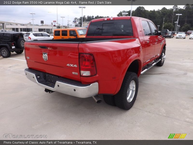 Flame Red / Dark Slate 2012 Dodge Ram 3500 HD Laramie Mega Cab 4x4