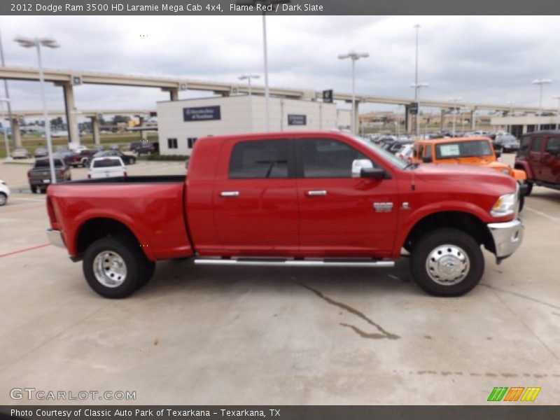 Flame Red / Dark Slate 2012 Dodge Ram 3500 HD Laramie Mega Cab 4x4
