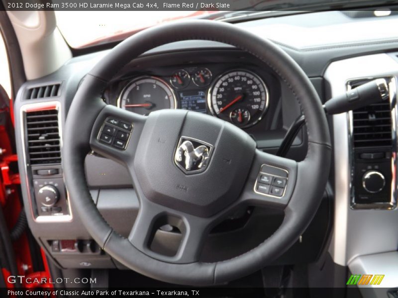  2012 Ram 3500 HD Laramie Mega Cab 4x4 Steering Wheel