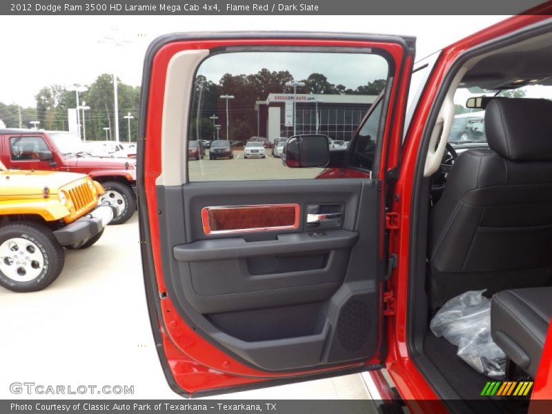 Flame Red / Dark Slate 2012 Dodge Ram 3500 HD Laramie Mega Cab 4x4