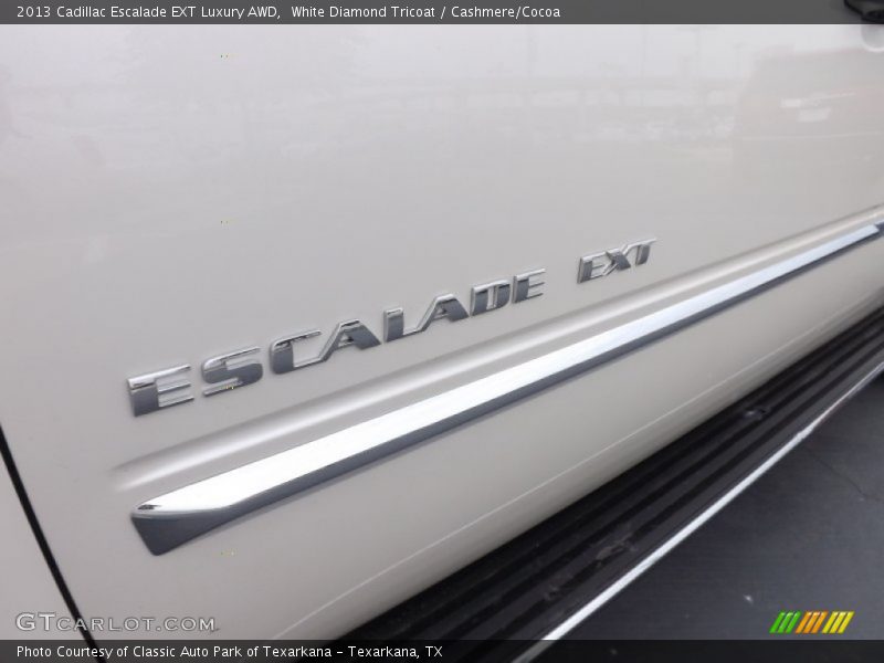 White Diamond Tricoat / Cashmere/Cocoa 2013 Cadillac Escalade EXT Luxury AWD