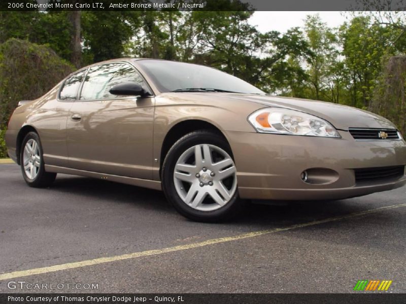 Amber Bronze Metallic / Neutral 2006 Chevrolet Monte Carlo LTZ