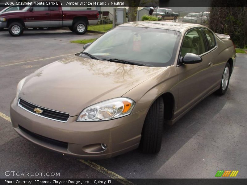 Amber Bronze Metallic / Neutral 2006 Chevrolet Monte Carlo LTZ