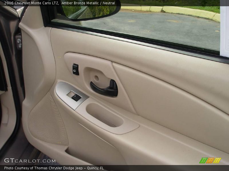 Amber Bronze Metallic / Neutral 2006 Chevrolet Monte Carlo LTZ