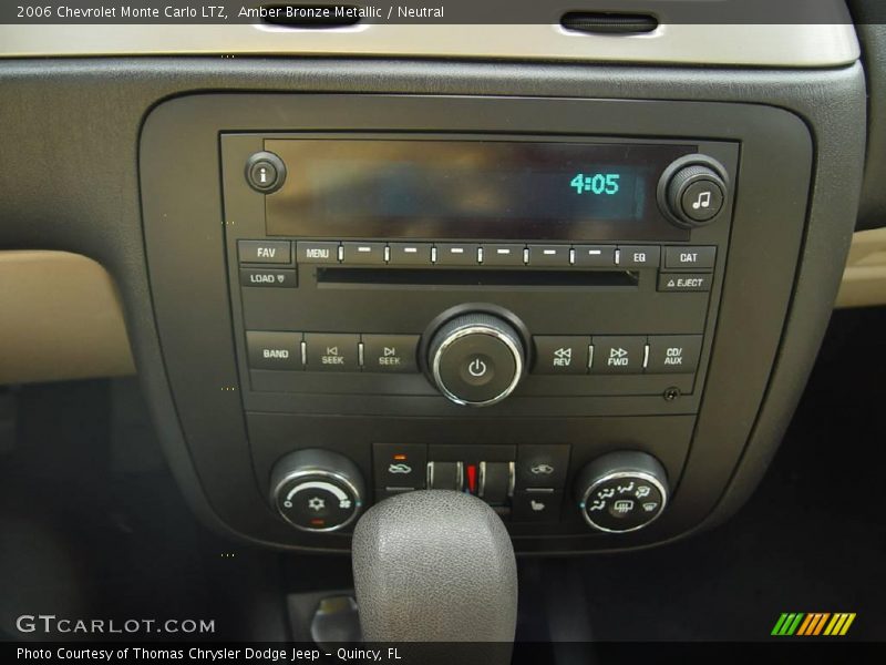 Amber Bronze Metallic / Neutral 2006 Chevrolet Monte Carlo LTZ