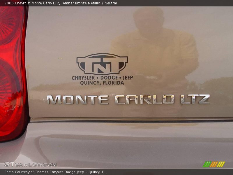 Amber Bronze Metallic / Neutral 2006 Chevrolet Monte Carlo LTZ