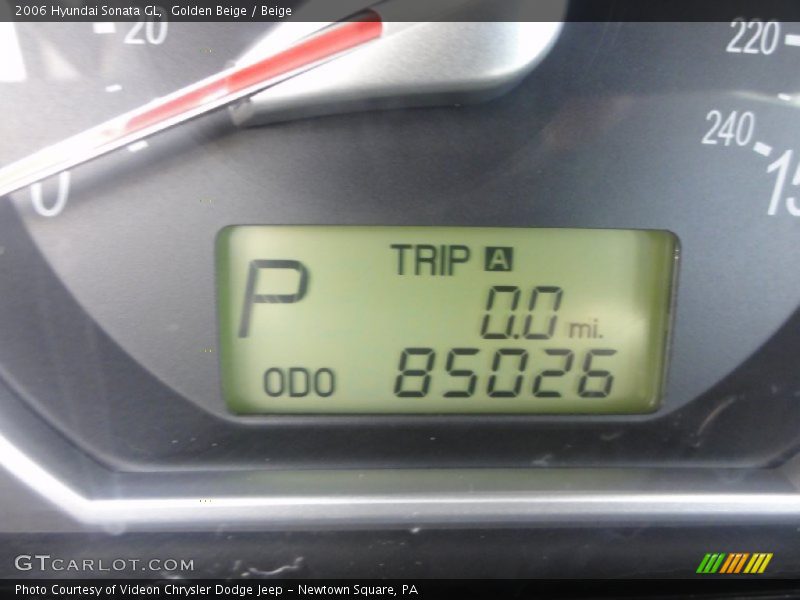 Golden Beige / Beige 2006 Hyundai Sonata GL