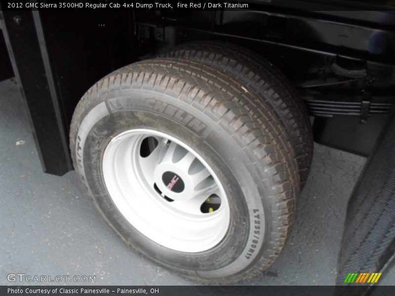 Fire Red / Dark Titanium 2012 GMC Sierra 3500HD Regular Cab 4x4 Dump Truck
