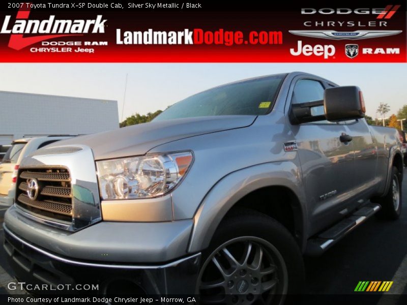 Silver Sky Metallic / Black 2007 Toyota Tundra X-SP Double Cab