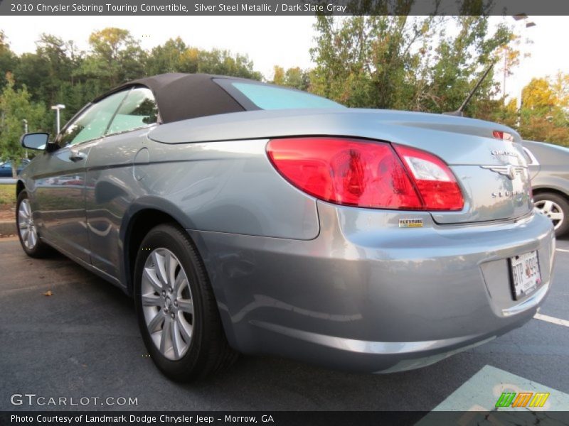 Silver Steel Metallic / Dark Slate Gray 2010 Chrysler Sebring Touring Convertible