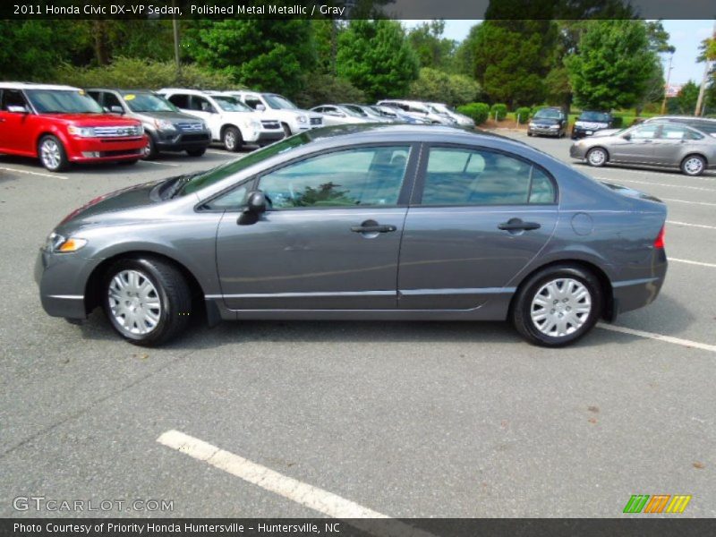 Polished Metal Metallic / Gray 2011 Honda Civic DX-VP Sedan