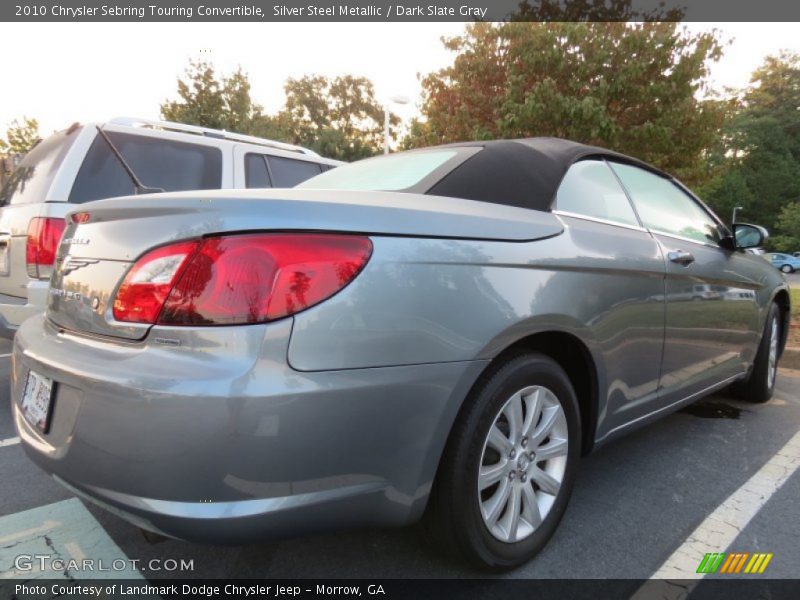Silver Steel Metallic / Dark Slate Gray 2010 Chrysler Sebring Touring Convertible