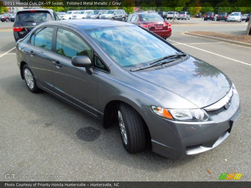 Polished Metal Metallic / Gray 2011 Honda Civic DX-VP Sedan