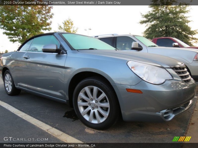 Silver Steel Metallic / Dark Slate Gray 2010 Chrysler Sebring Touring Convertible