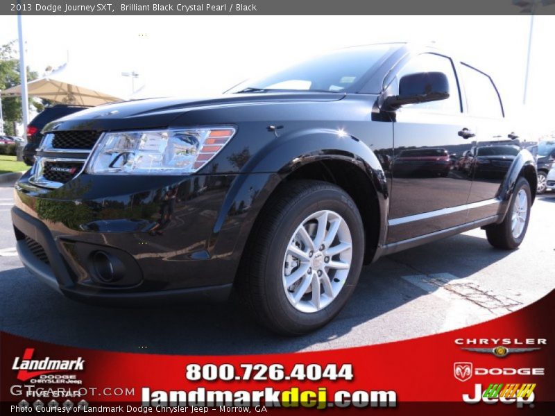 Brilliant Black Crystal Pearl / Black 2013 Dodge Journey SXT