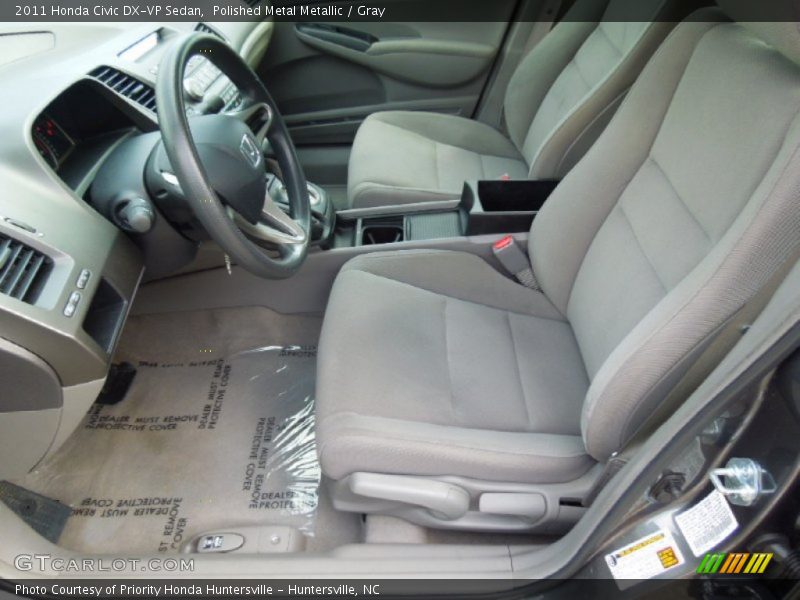 Polished Metal Metallic / Gray 2011 Honda Civic DX-VP Sedan