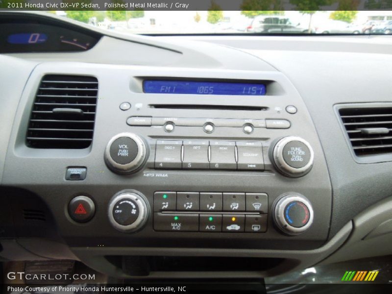 Polished Metal Metallic / Gray 2011 Honda Civic DX-VP Sedan