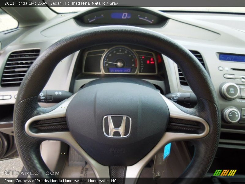 Polished Metal Metallic / Gray 2011 Honda Civic DX-VP Sedan
