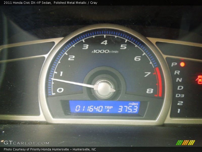 Polished Metal Metallic / Gray 2011 Honda Civic DX-VP Sedan