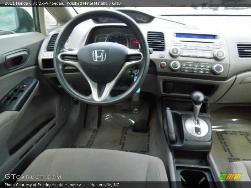 Polished Metal Metallic / Gray 2011 Honda Civic DX-VP Sedan