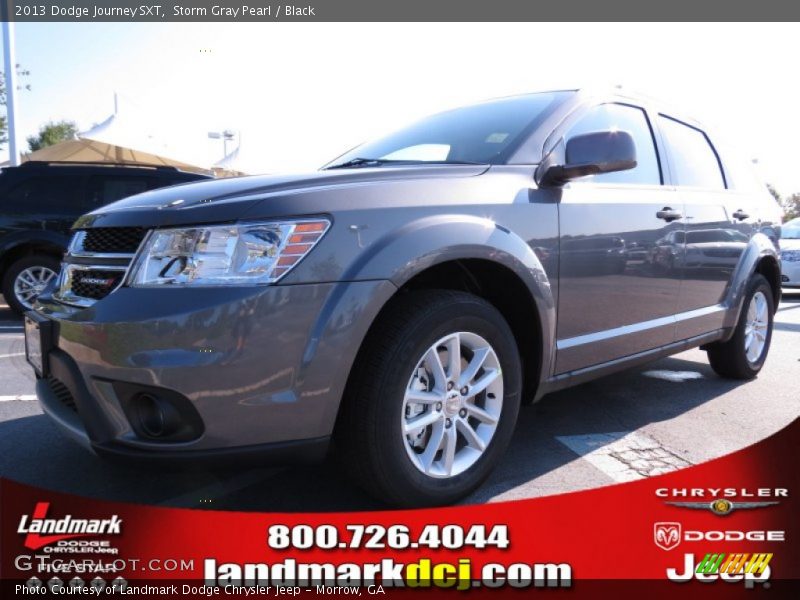 Storm Gray Pearl / Black 2013 Dodge Journey SXT