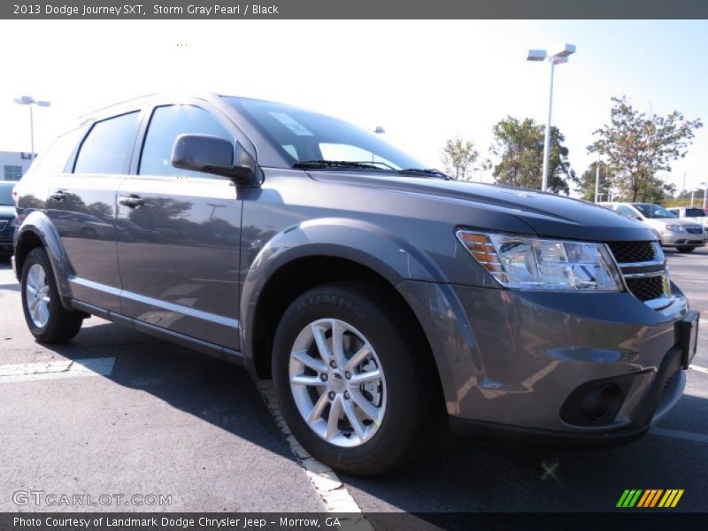 Storm Gray Pearl / Black 2013 Dodge Journey SXT