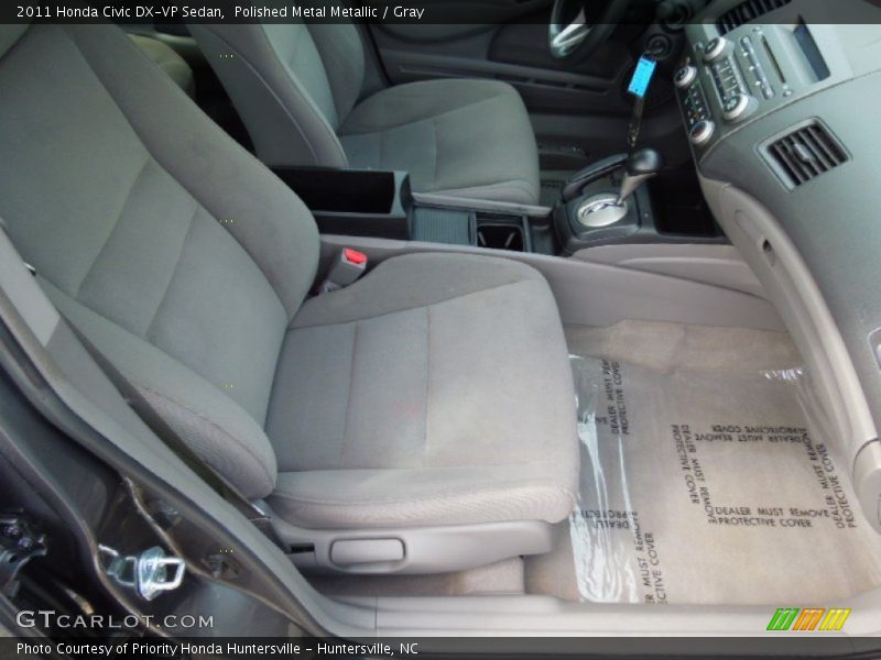 Polished Metal Metallic / Gray 2011 Honda Civic DX-VP Sedan