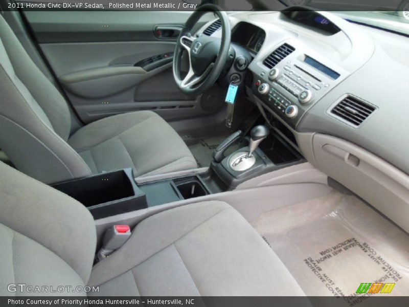 Polished Metal Metallic / Gray 2011 Honda Civic DX-VP Sedan