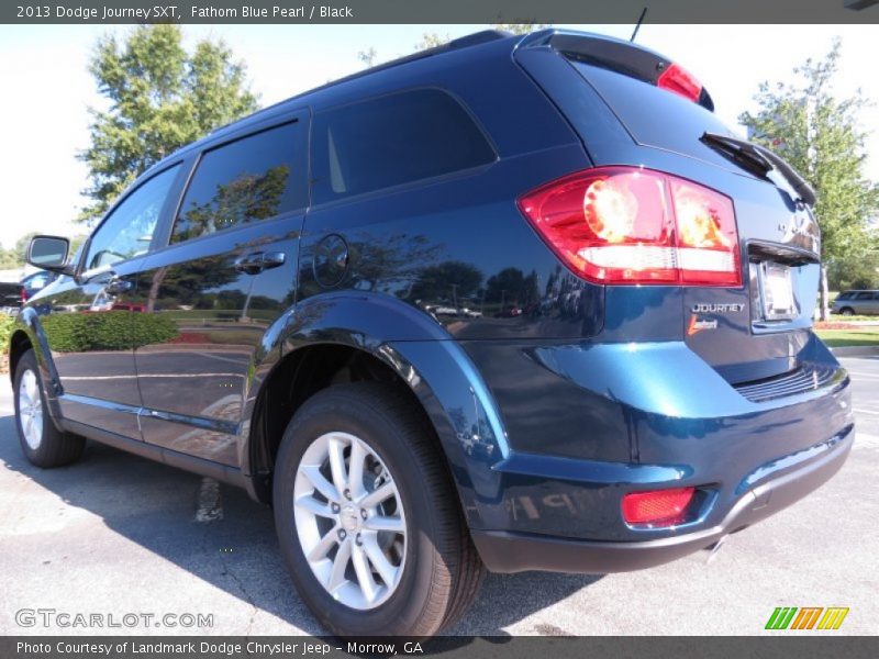 Fathom Blue Pearl / Black 2013 Dodge Journey SXT