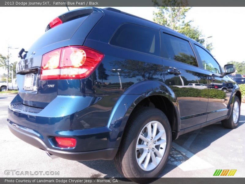 Fathom Blue Pearl / Black 2013 Dodge Journey SXT