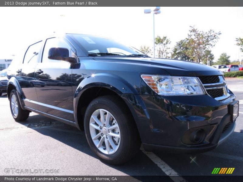 Fathom Blue Pearl / Black 2013 Dodge Journey SXT