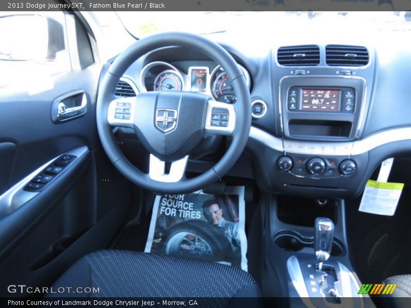 Fathom Blue Pearl / Black 2013 Dodge Journey SXT