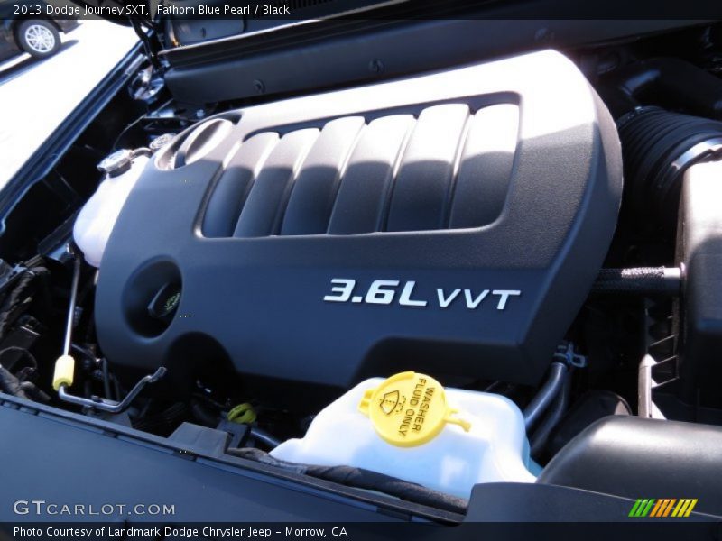 Fathom Blue Pearl / Black 2013 Dodge Journey SXT